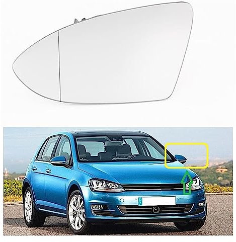 NORHI Außenspiegel Spiegelgla Für VW Für Golf 7 MK7 Für GTD Für GTI 2013 2014 2015 2016 2017 Beheizte Spiegel Glas Links fahrerseite Linke Seite