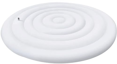 Peosaard Whirlpools-Abdeckung, aufblasbare Whirlpools-Abdeckung 54 im runden Whirlpools-Gehäuse mit schneller und einfacher Inflations- und Deflationsventil winddichtem zum Schutz de
