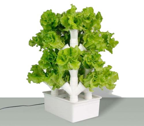 CHEMYO Hydroponic Growing System - Tower Garden, Pods Indoor Herb Garden Set with Timer, Hydration Pump and Mesh Pots - Grow Herbs, Fruits and Vegetables - Easy Setup