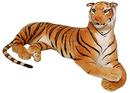 WOONEKY Stoffpuppen Simulationstiger Tigerspielzeug Kuscheliges Spielzeug Für Junge Mädchen Und Erwachsene Dekoration Für Zuhause Schlafzimmer Wohnzimmer