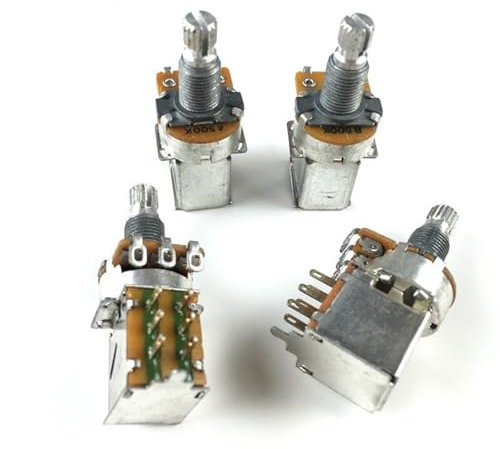 GHJ567RE 1 PC for Alpha 500K Audio Taper Push Pull Switch Pot, for elektrische Gitarre/Bass Potentiometer Lautstärke- und Tonregler A500K/B500K(B500K 1 Piece)