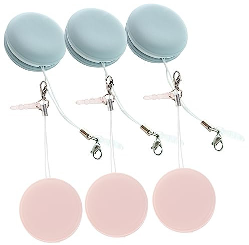 FRCOLOR 30pièces Chiffons De Nettoyage De Forme Macaron Pour Écrans Et Objectifs Lingettes Électroniques Réutilisables Rosées