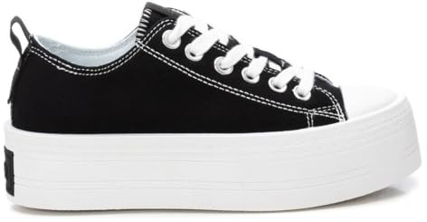 REFRESH - Zapatilla Mujer Negro - Calzado Cómodo y Versátil - Moda Casual - Modelo 17247404 (Talla 39)