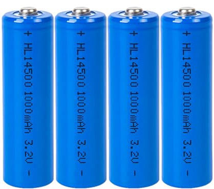 3.2V Solar Battery 3.2volts AA Batteries LiFePO4 1000mah Rechargeable Batteries for Solar Lights,Flashlight,Wall Lantern 4 Pack (3.2V)