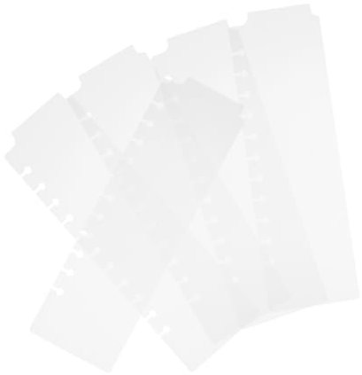 HAPINARY 5stücke Ordnerteiler Im Briefformat Kunststoffteiler Für Notizbücher Und Persönliche Planer Lesezeichenlineale Trennblätter Für Ordnerzubehör Aktenteiler Für Bessere Organisation