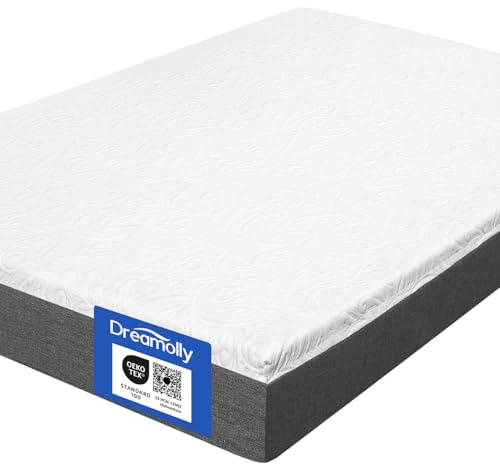 Dreamolly Visco-Gedächtnisschaum Matratze 140x200 cm, 20 cm Höhe – Perfekte Druckentlastung, Klimaregulierender Bezug, Gerollt, Oeko-TEX