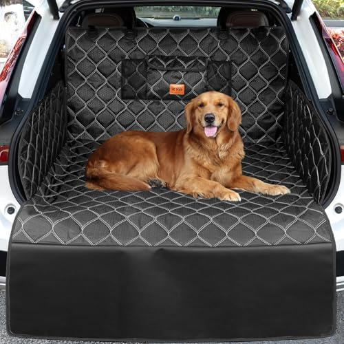 KYG Protection Coffre Voiture Chien Grande Taille Tapis Coffre Chien avec Protection de Pare-Chocs Longue Anti-Rayures pour Break Résistant Imperméable, Entretien Facile 215x110cm