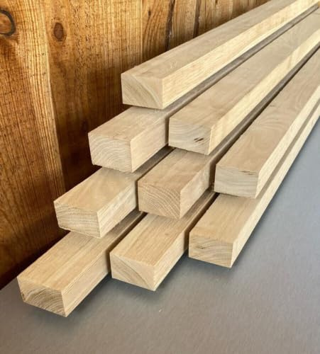 1,5 m / 3 x 5 cm Eiche Dachlatten Zaunlatten Konterlatten Latten Dach bis 1,5 m Länge (6 Stück)