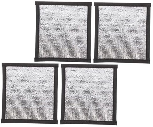 BESTonZON 4 Stück Reptilien Heizkissen 16x16cm Reflektierende Folie Isoliermatte Terrarienheizung Für Schlangen Eidechsen Und Terrarientiere