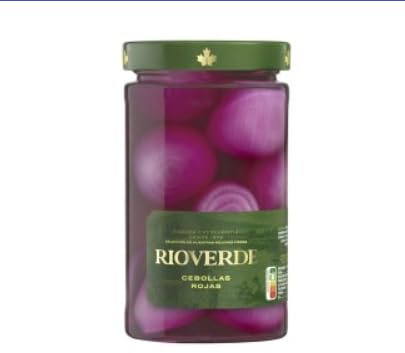 Rote Zwiebeln in Glas, Eingelegte Cebollas Rojas, 720ml Konservenglas. PACK DE 2