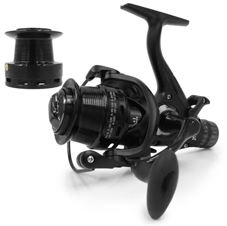 Wakects Carrete de Pesca, Carrete de Suave con de Metal, 9+1 Rodamientos de Bolas para Pesca de Agua Dulce en el Mar (JY5000)