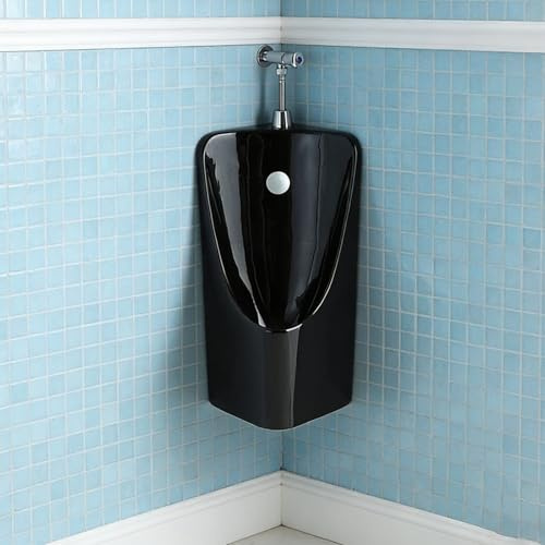 Orinatoio in ceramica per uomo, facile da pulire, WC per garage o bagno, accessori di montaggio inclusi