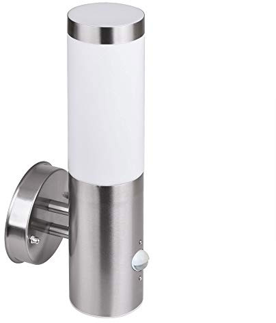Aussenwandleuchte Aussenleuchte 232A1 mit Bewegungsmelder Wandleuchte Aussenwandlampe Wandlampe Aussenwandleuchte Edelstahl E27 Fassung