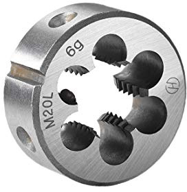 sourcing map M20 x 2.5 Filière Filetage Gauche Main Métrique Machine HSS Acier Haut Vitesse