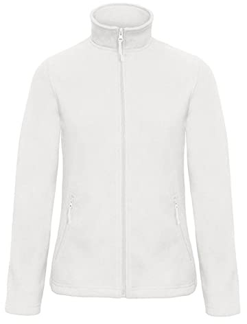 Niscioma Felpa Zip Intera Donna - Maglia Tuta Felpata Invernale Maglie Senza Cappuccio Tinta Unita, Felpe da Lavoro Micropile Poliestere, Modello Basic Lady