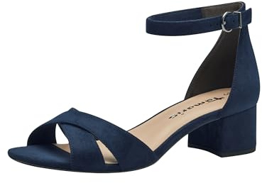 Tamaris Donna sandalo con tacco a blocco blu 39 EU