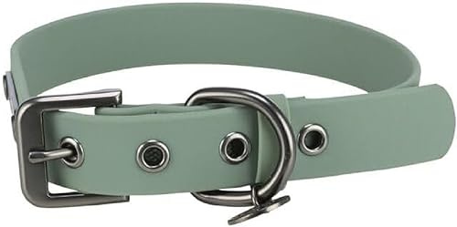 TRIXIE CityStyle Hundehalsband Gr. L, 45–52 cm/25 mm – Salbei | sorgfältiges PVC, wasserabweisend und abwischbar – verstellbar, pflegeleicht und ideal für jedes Wetter