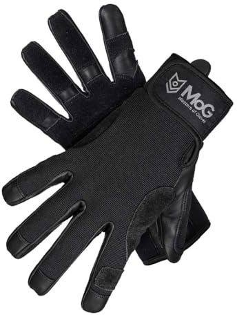 MOG Masters of Gloves Fast Rope Black 9163 professioneller Fast-Roping Abseil-Handschuh, Kletter-Handschuh, taktischer Schutz-Handschuh für Rettungsdienst, Militär, Polizei, Industriekletterer