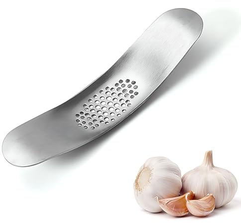 YUUSIKCO Knoblauchpresse - Knoblauchpresse Edelstahl Rostfrei Knoblauchmühle Werkzeuge zur Herstellung von Knoblauch