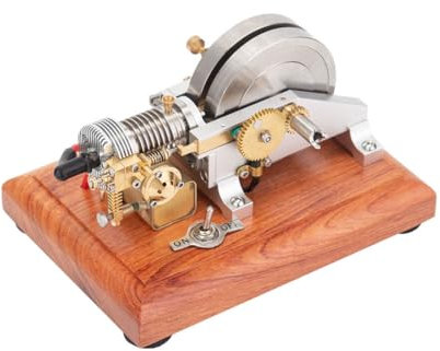 Verbrennungsmotor Modell, Mini Horizontal Luftgekühlter Einzylinder Hit and Miss Verbrennungsmotor Modellbau, Physik-Experimentierspielzeug Erwachsene