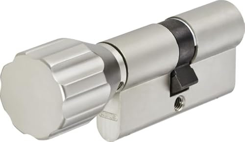 Knaufzylinder Abus A93KNP, Nickel Pearl, 3 Schlüssel + Handyhalter (Z30/K35)