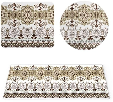 EHOMERY Tapis de Souris Anime Girl Tapis Souris Gaming Personnalisable Modèle rétro Tapis de Souris Gaming Anime Tapis Souris - 3 Pack [30x80 cm, 20x24 cm and Dia 20 cm]