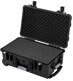 Electronicx Outdoor-Fototasche mit Gitterschaum, Schwarz, Modern (56 x 35 x 23 cm)