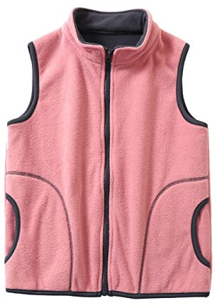 Generisch Weste 140 Kinder Baby Winter Warme Dicke Baumwolle Ärmellose Weste Kleidung 92 Junge (Red, 7-8 Years)