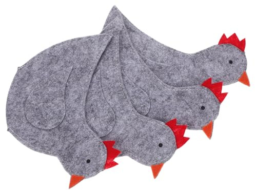 OKUMEYR Copri-uova di Pasqua a Forma di Pollo 4 Pezzi Sacchetti di Tessuto per Uova di Pulcino Coperture Calde per Decorazioni per Feste di Pasqua