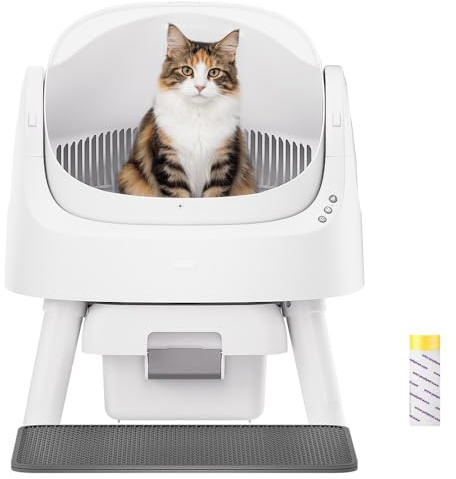 PetPivot Self-Cleaning Cat Litter Tray with Top Opening Design, More Space, Automatic & Manual Modes, Suitable for Multi-Cat Households and Large Cats, Instant Cleaning & Easy Scooping