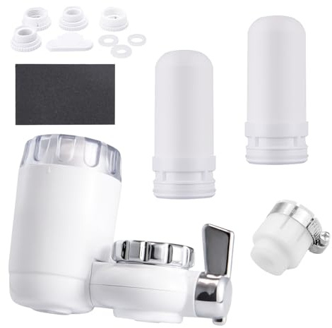 suaywo Wasserfilter für Wasserhahn Wasserreiniger für Den Küchenhahn Wasserfilter für Den Wasserhahn Kann Schadstoffe wie Blei, Chlor, Sand, Schwermetalle Usw Entfernen