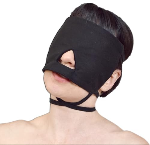 Honeylust Augenbinde BDSM – Bondage Augenmaske, Fetisch Klinik Rollenspiel | Weiche Baumwollmaske, 3 verstellbare Bänder – für Fesselspiele, Sinnesentzug & Sexspielzeug für BDSM-Anfänger & Paare