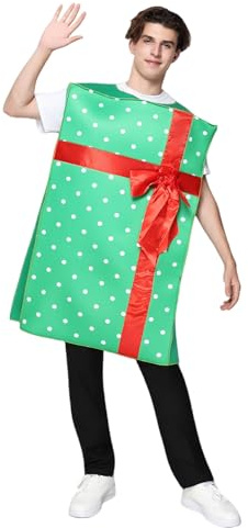 EraSpooky Costume Regalo di Natale per Uomo Divertente Outfit Travestimento Festivo per Feste