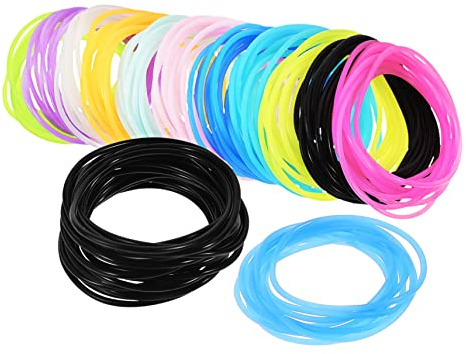 SUPVOX Braccialetti in Silicone Luminosi Notturni Colorati Confezione Da 150 Unitá Per Ragazze Donne Feste