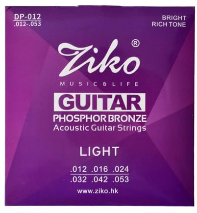 Juego De Cuerdas Guitarra Acústica (6 Cuerdas), Juego De Cuerdas De Guitarra Con Cuerdas De Acero Y Entorchado De Bronce Fosforoso, Guitar Strings para Guitarra Clásica (Ligero)
