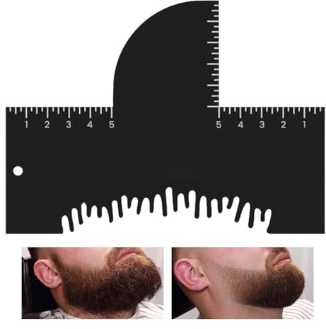 Scheda di miglioramento per capelli, stencil per acconciature, con indicatori di misurazione, guida flessibile con righelli integrati e bordo dritto per spray colorato per attaccatura dei capelli