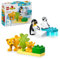 LEGO DUPLO Wild Animal Families: Penguins & Lions Educational Montessori Toy for 2 Plus Year Old Girls & Boys, Construction Set Sparks Creative Play and Helps Develop Fine Motor Skills 10442