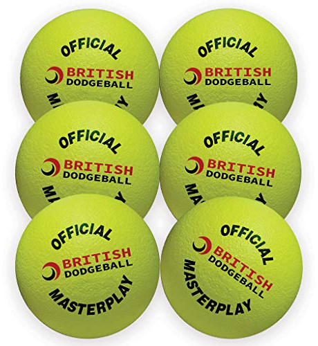 Play-Sport Foam Dodgeball - Six Pack (Yellow) - Approved by British Dodgeball