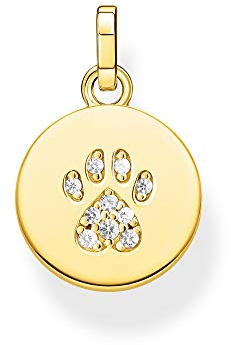 Thomas Sabo Damen-Anhänger-Katzenpfote 925 Sterlingsilber vergoldet PE882-414-14