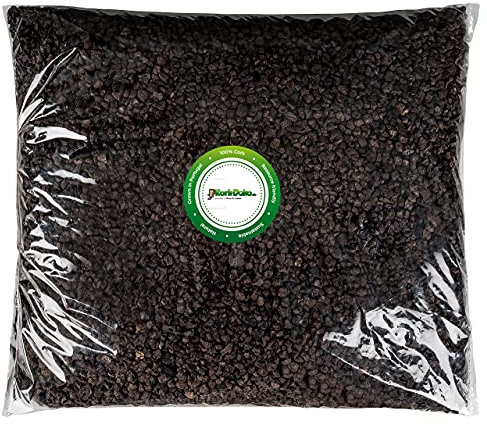 10 Liter Schwarzkorkgranulat, mittlere Körnung (2-9 mm) (Back-Kork-Substrat, Kork-Schrot) für Terrarien (Reptilien), Terrariensubstrat (Späne, Einstreu, Bodengrund) | Dekoration & Modellbau