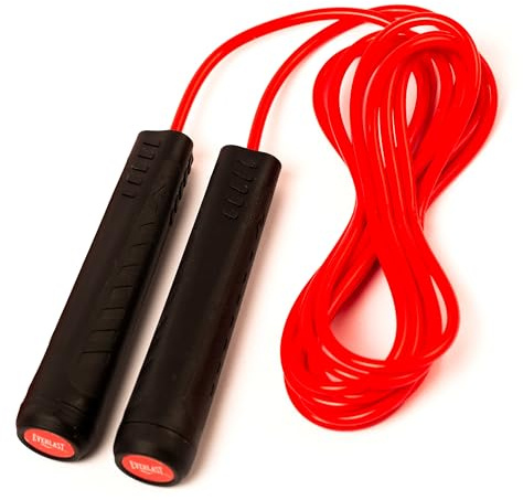 Everlast Adjustable Weighted Jump Rope 335 cm, 3 Poids, Corde à Sauter avec Articulation Acier, Fitness - Everlast