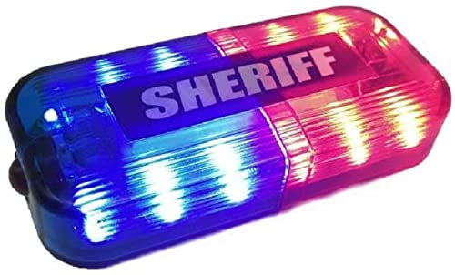 Police Warning Strobe Shoulder Lights,Rechargable Safety LED Flashing Security Clip lamp with Flashlight for Outdoor Rescue,Traffic Guidance,Police patrols,Cycling,Night Run (Red/Blue)
