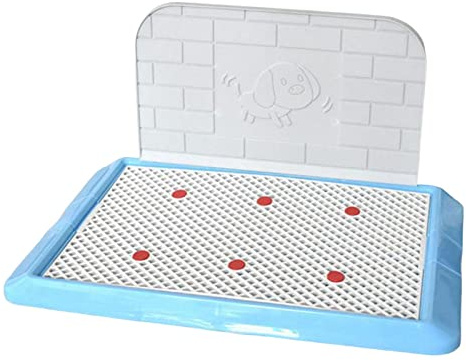 LOVIVER Wiederverwendbare Hundetoilette für Hunde, Töpfchen, Toilettenbehälter, Katzentoilette für Kaninchen, Blau