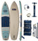 ISLE Switch Aufblasbares Hybrid Kajak-Stand Up Paddle Board | 2 in 1- Kajak & SUP Set, inkl. Kajaksitz, Paddel, Handpumpe, Tragetasche, 29,5 x 90 x 14 cm - max. 193 kg - Aqua/Marine