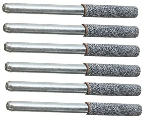 MOOKEENONE 6* Grinding Stone Tools, 5/32 Diamond Grinder Grinding Stone Kit 12 Volt Chainsaw Chain Sharpener