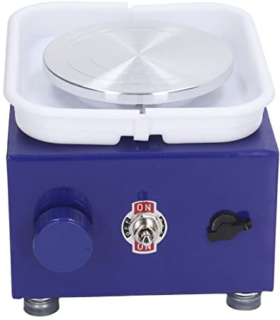 Fockety Mini Macchina del tornio per Bambini Adulti, 0-2000 RPM Ceramica formando Macchina in Ceramica con Strumenti di Argilla, principiante Ceramica Ruota elettrica Ruota di Ceramica