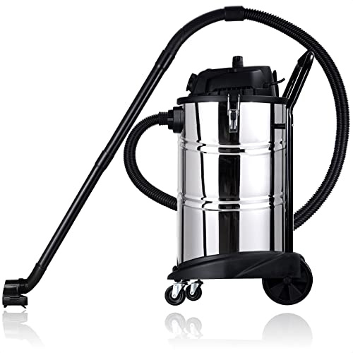 Werku® WK403310 Aspirador Aspirador Seco y Húmedo | Calidad Profesional Potencia 1400 W Depósito 60 L Sincronización Herramientas Eléctricas 2000 W Filtro HEPA Esponja