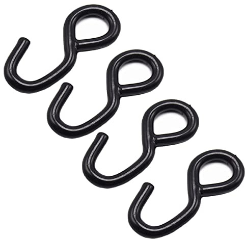 4 Stück Ratschenhaken, robuste Klauenhaken, Ersatz für Rachet-Spanngurte und Gurtband-Ratschengurte, S-Haken, 25 mm x 800 kg