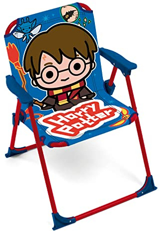 ARDITEX Silla Plegable con Brazos de Harry Potter - 38x32x53cm - Adecuado para jardín, Camping, Playa o montaña - Ideal para niños y niñas.