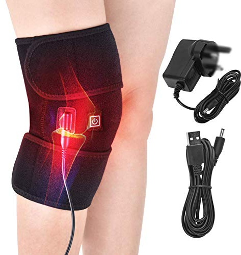 TMXKOOK Electric Heated Knee Brace Wrap Relieve Joint Pain - Warm Therapy for Arthritis Meniscus Pain Relief in Men and Women